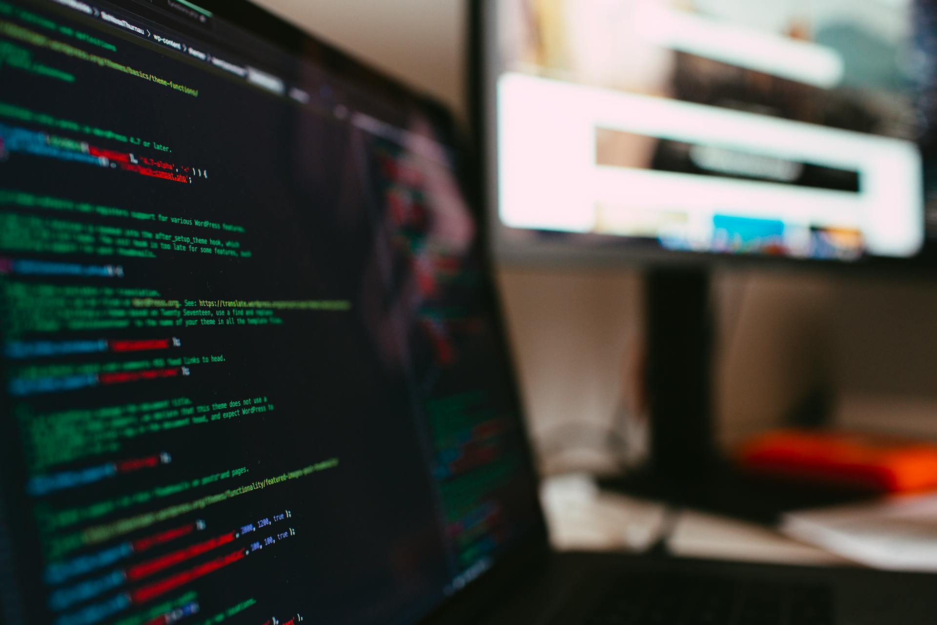 Editor showing code structure